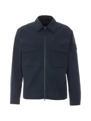 ジャケット・アウター STONE  Zip Over Shirt Stone Island zip-fastening patch-pocket Shirt Jacket | Grey | FARFETCH