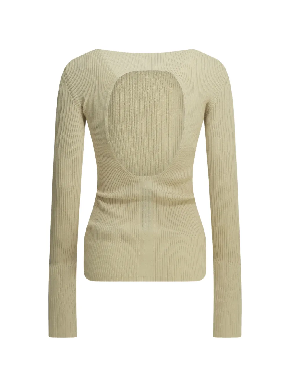 Rick Owens Al trui met open rug Beige