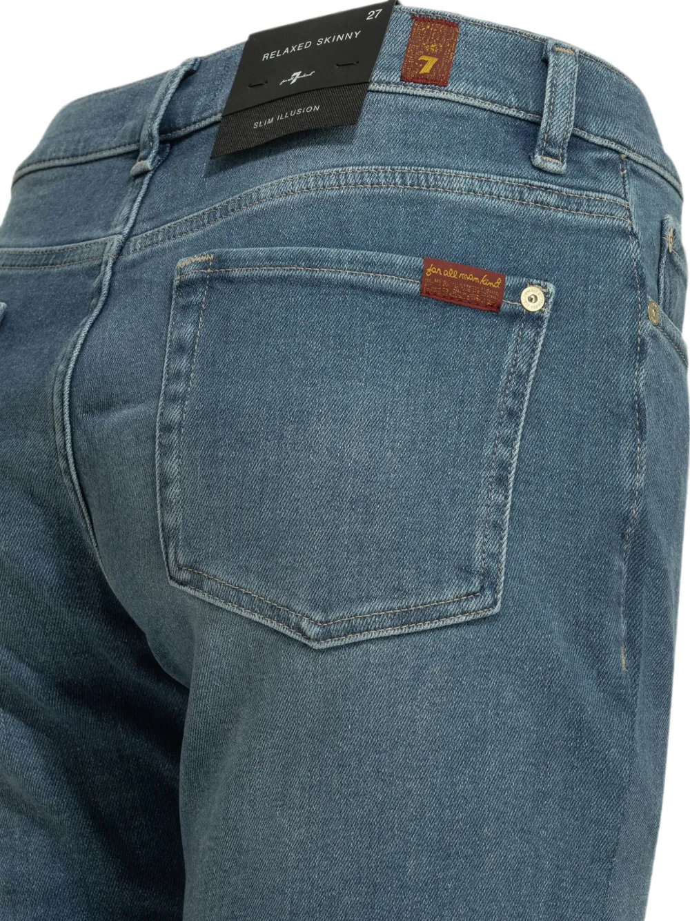 7 For All Mankind Slim Illusion ruimvallende skinny jeans Blauw