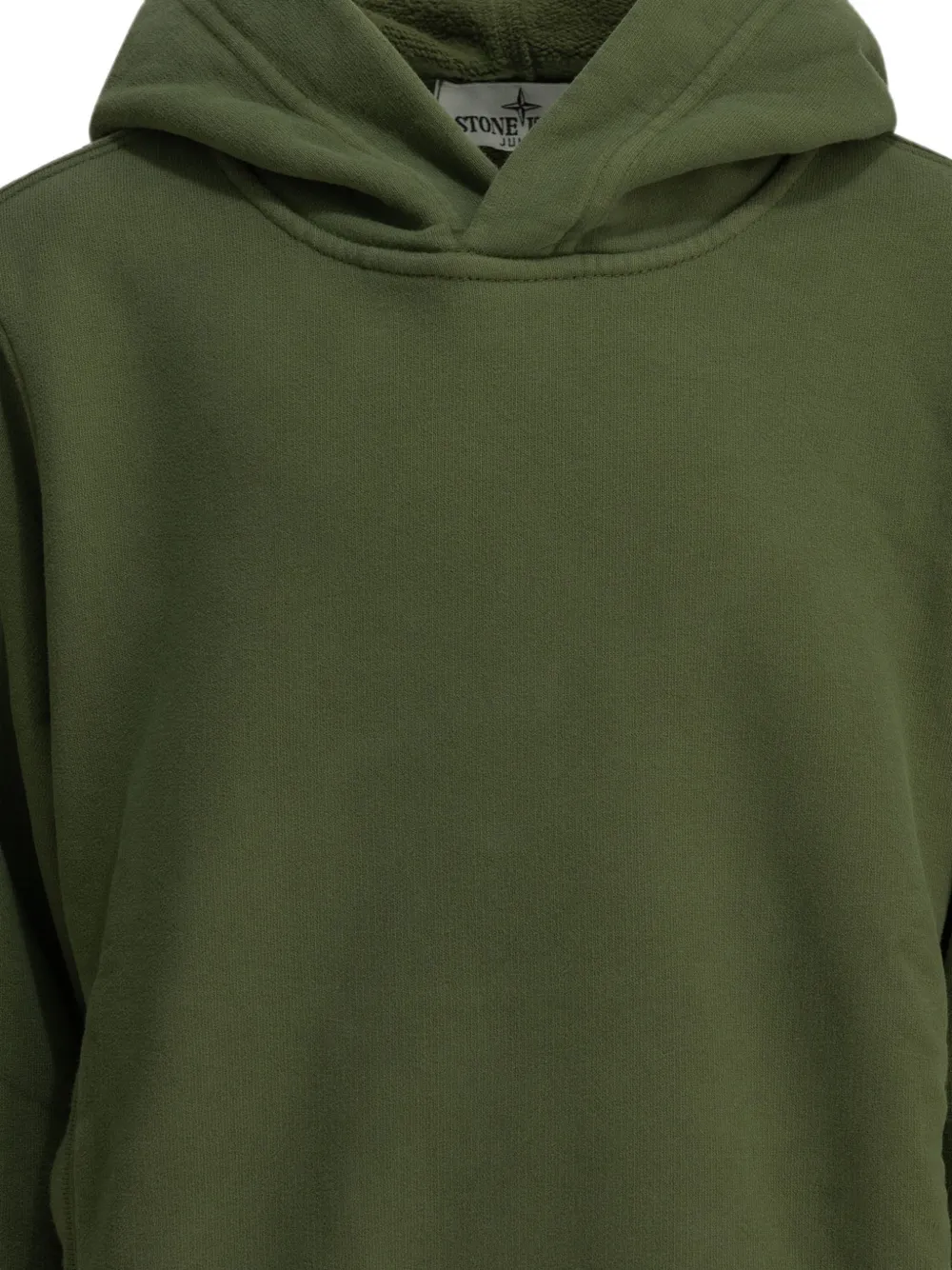 Stone Island Junior Hoodie met logopatch Groen