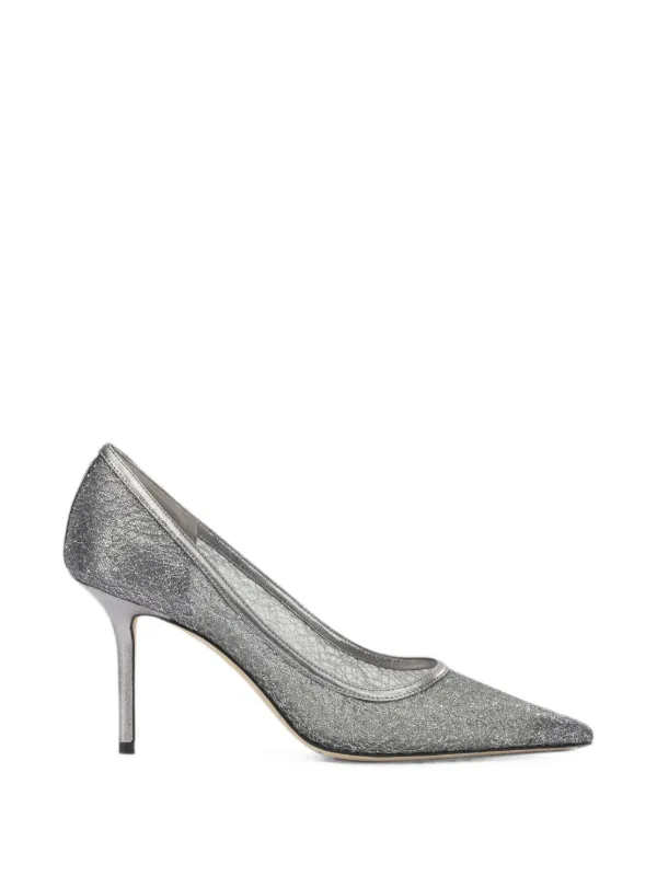 JIMMY CHOO シルバー グリッター ハイヒール 37 Jimmy Choo Romy