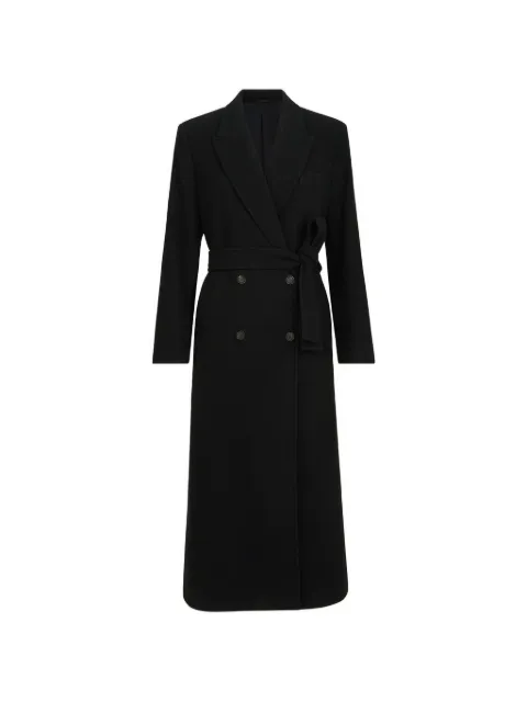 Brunello Cucinelli lightweight water-resistant cashmere belted coat with Monili