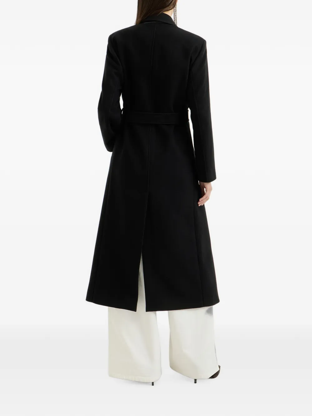 Brunello Cucinelli Jas met ceintuur en monili-afwerking Zwart