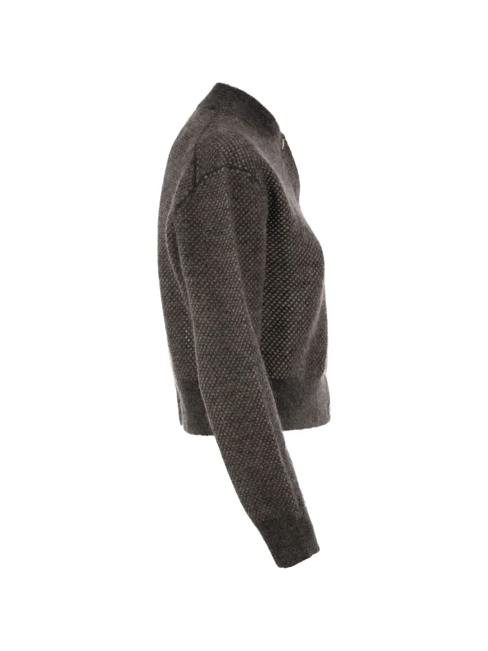 Brunello Cucinelli Opengewerkt glanzend vest Grijs