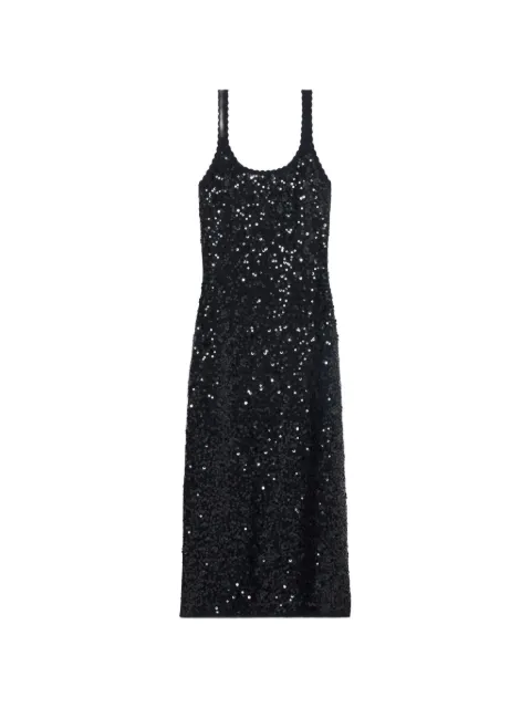 Claudie Pierlot long sequinned knitted dress