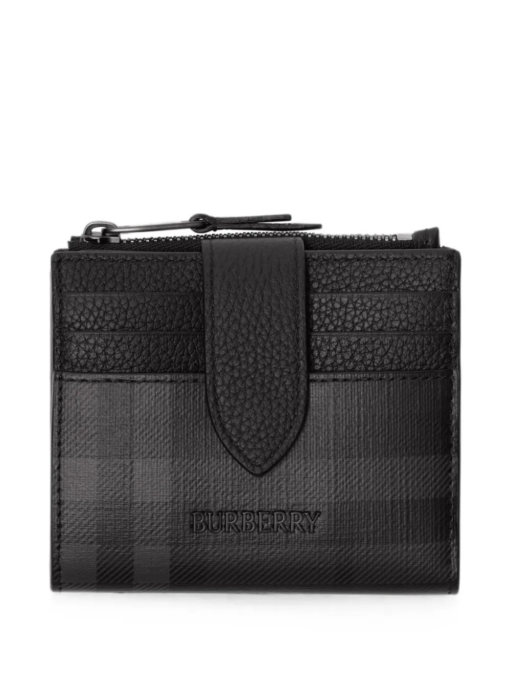 Burberry Check Portemonnaie - Schwarz