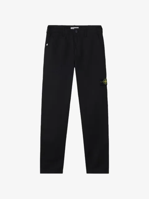 Stone Island logo-patch chino trousers
