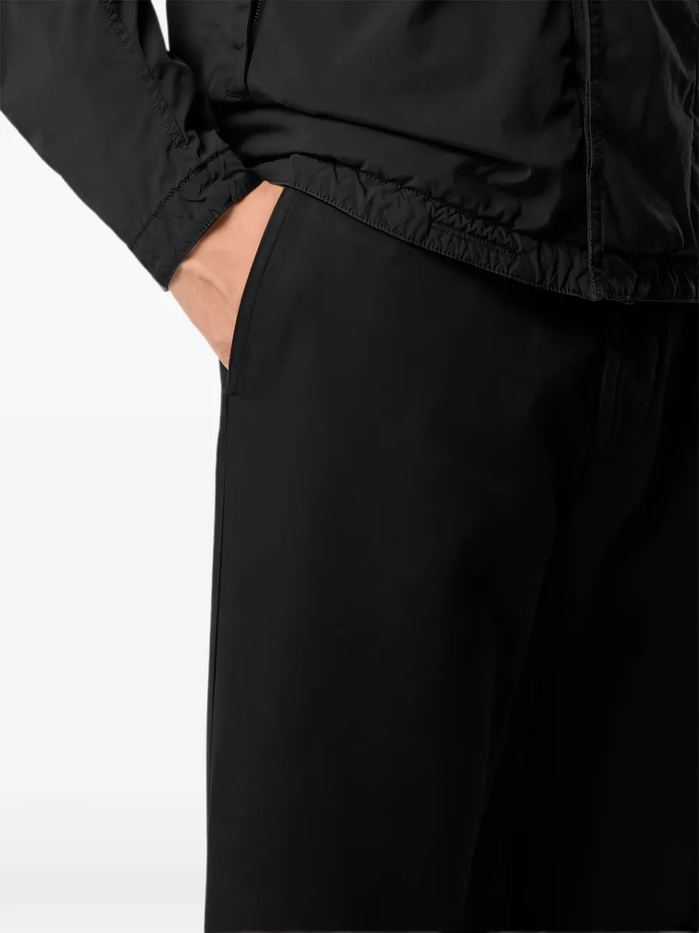 Stone Island Chino met logopatch Zwart
