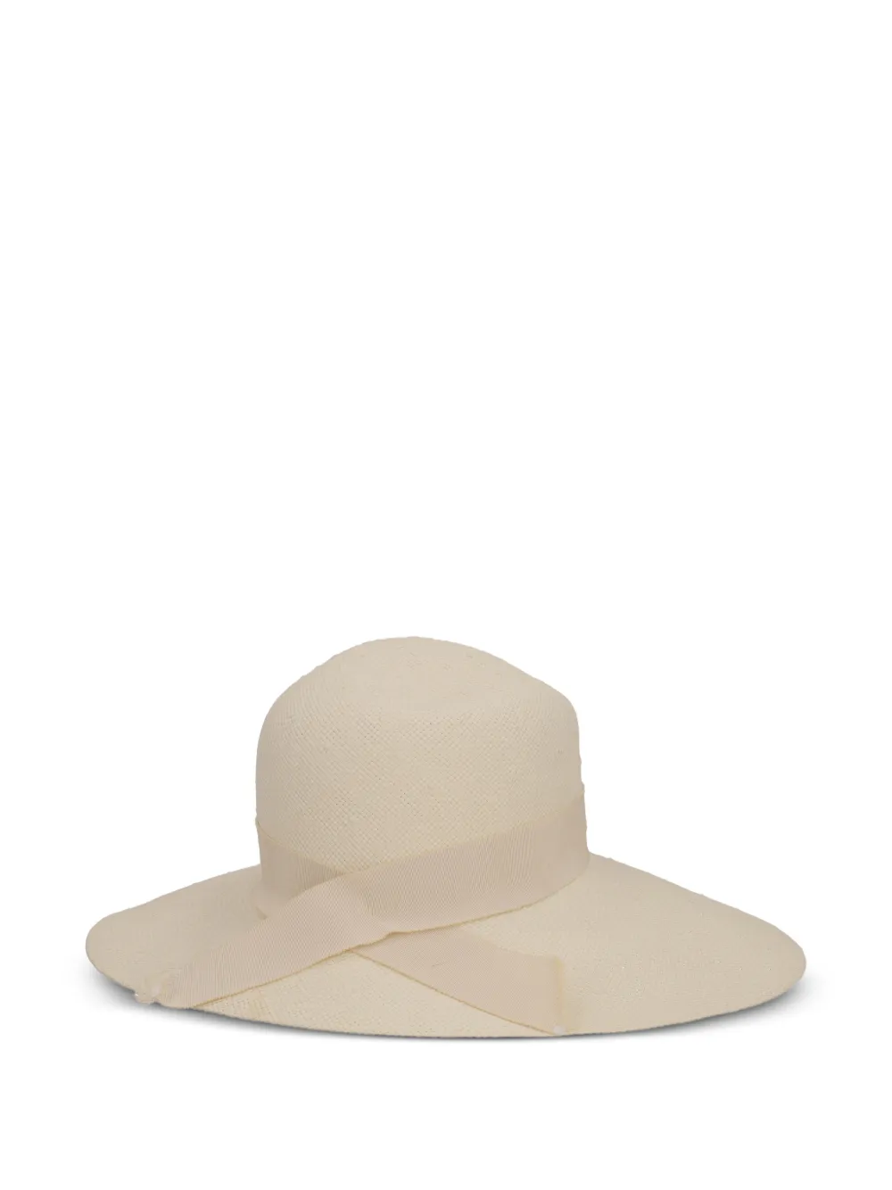 Philippe Model Paris bow-detail wide-brim hat - Toni neutri