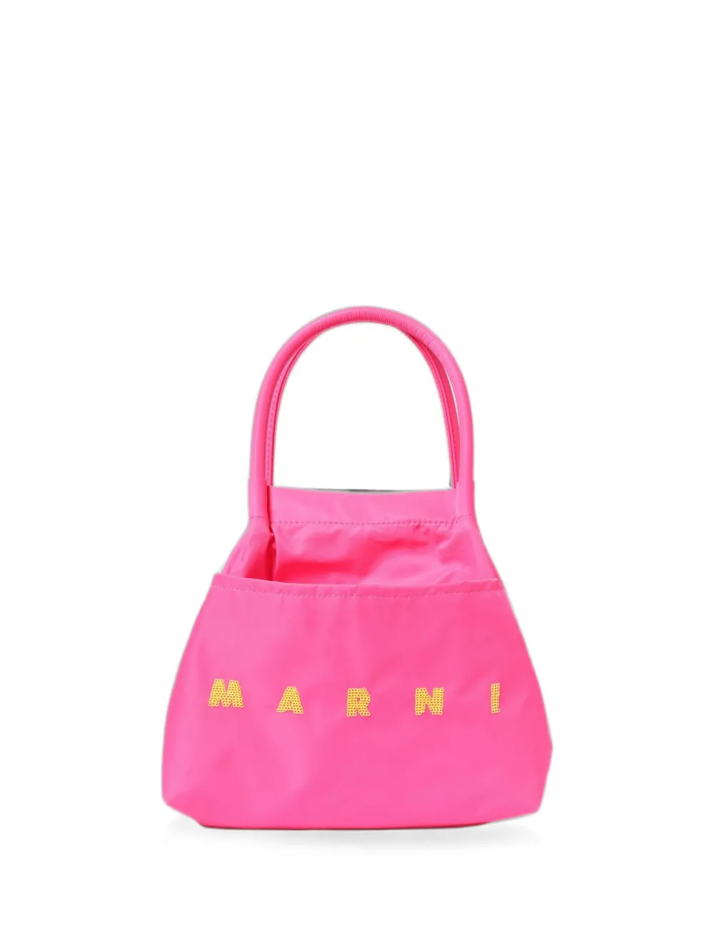 Marni Kids logo-patch tote bag - Rosa