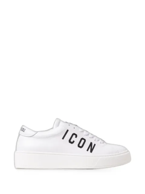 DSQUARED2 KIDS Icon calf leather sneakers