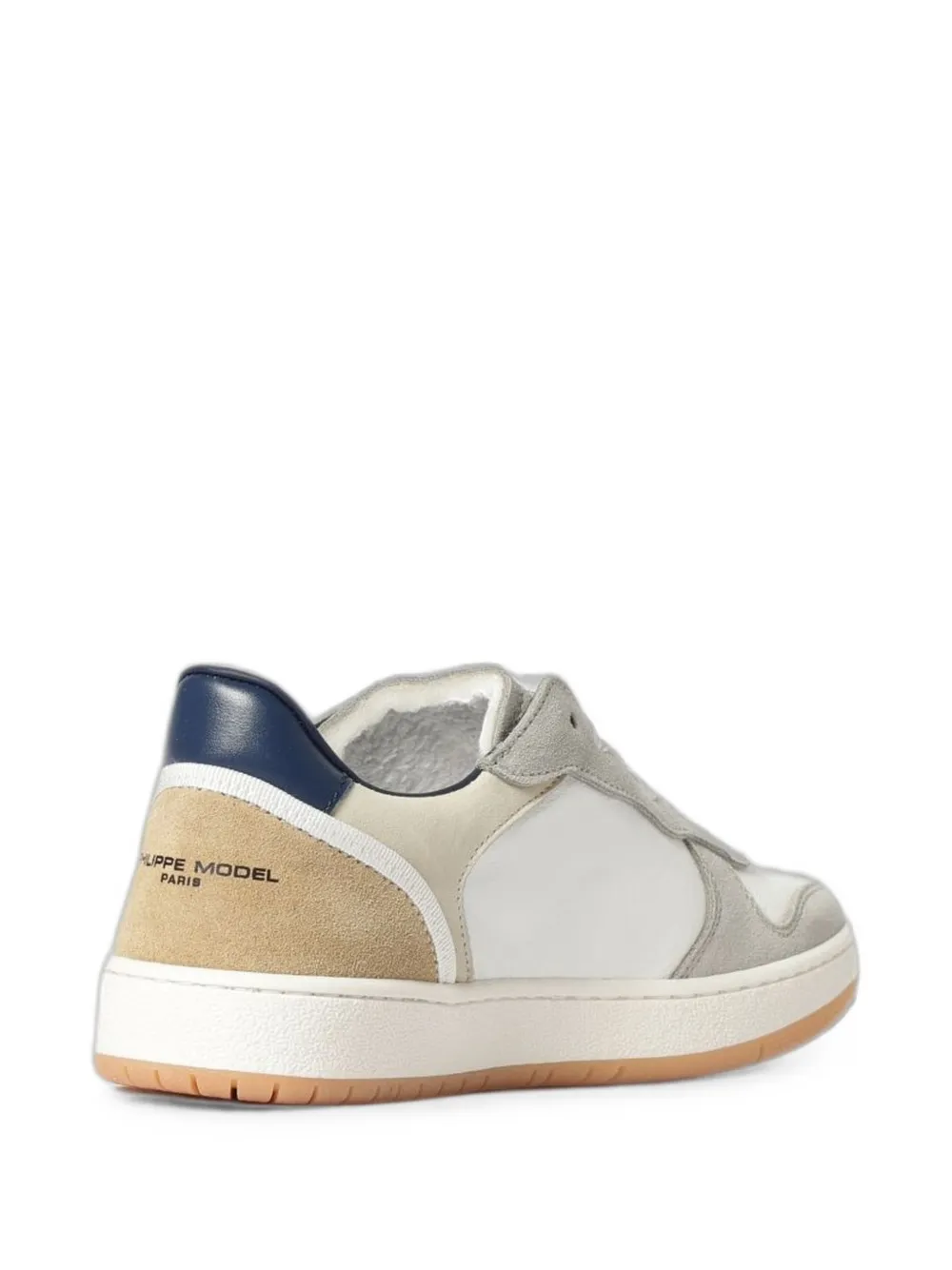Philippe Model Paris logo-patch panelled sneakers Wit