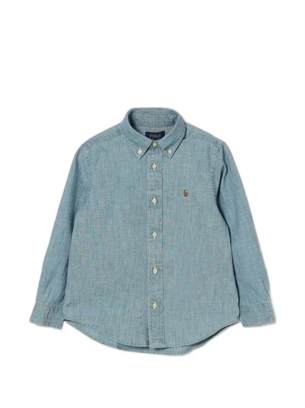 POLO RALPH LAUREN KIDS Polo Pony-embroidered button-down shirt - Blu