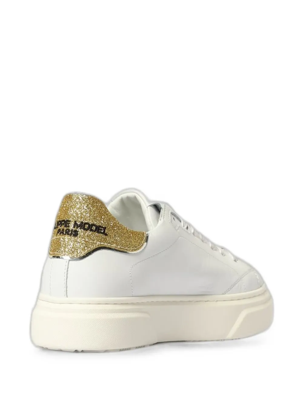Philippe Model Kids Temple glitter-detail sneakers Wit