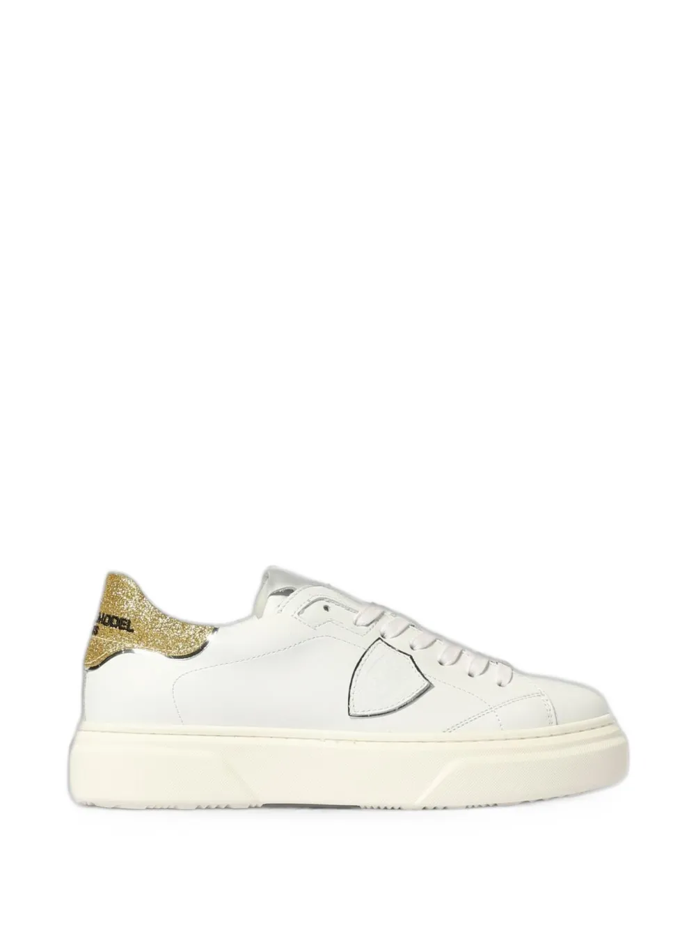 Philippe Model Kids Temple glitter-detail sneakers Wit