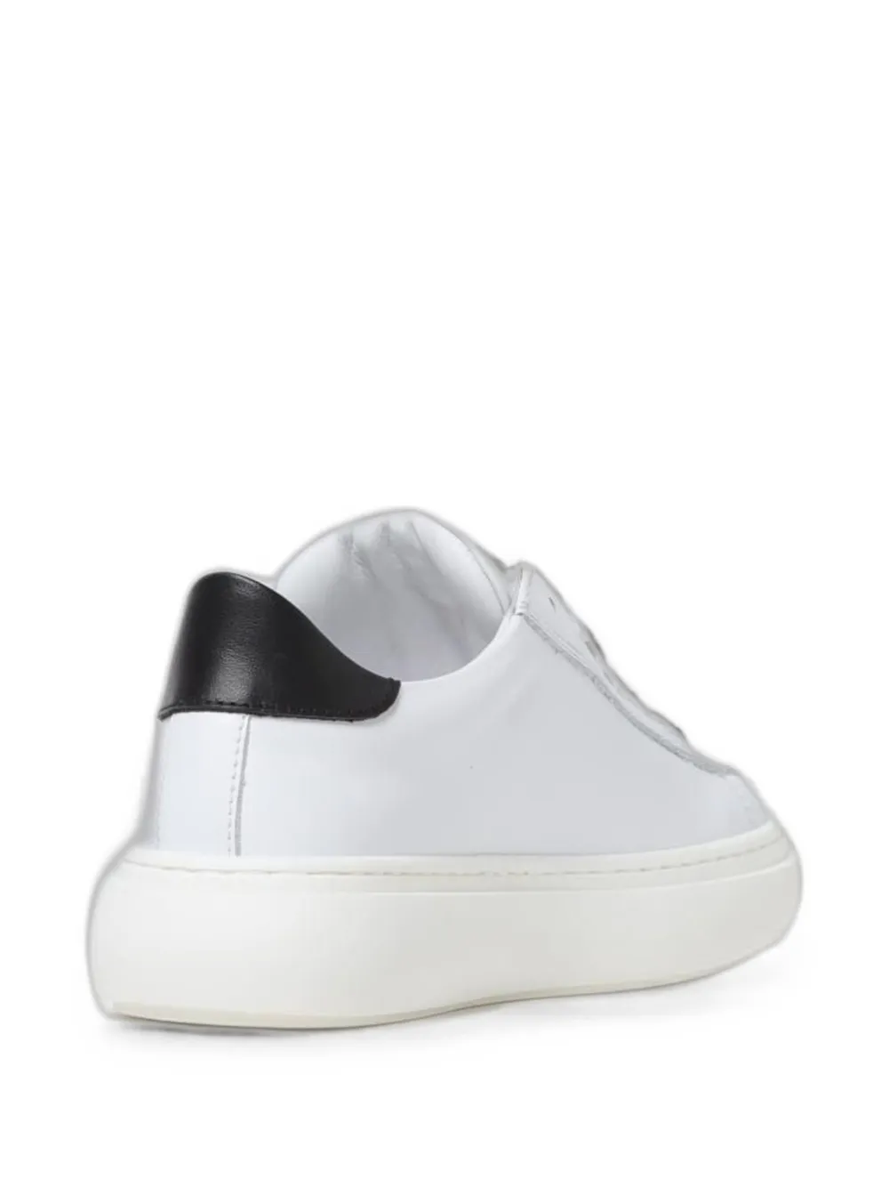 MSGM Kids logo-print leather sneakers Wit
