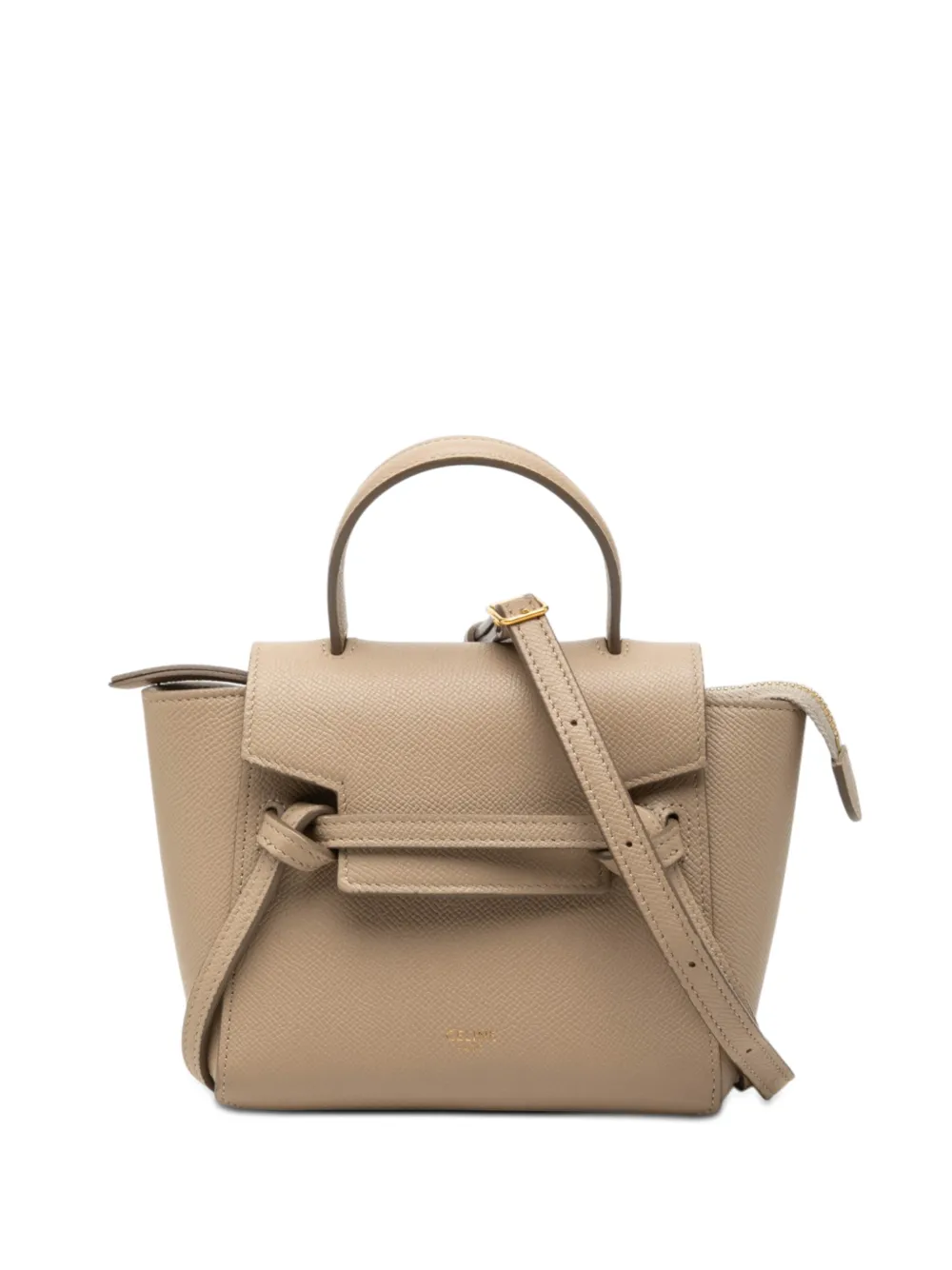 Celine Pre-Owned 2020 Pico Grained Calfskin Belt Bag satchel - Toni neutri