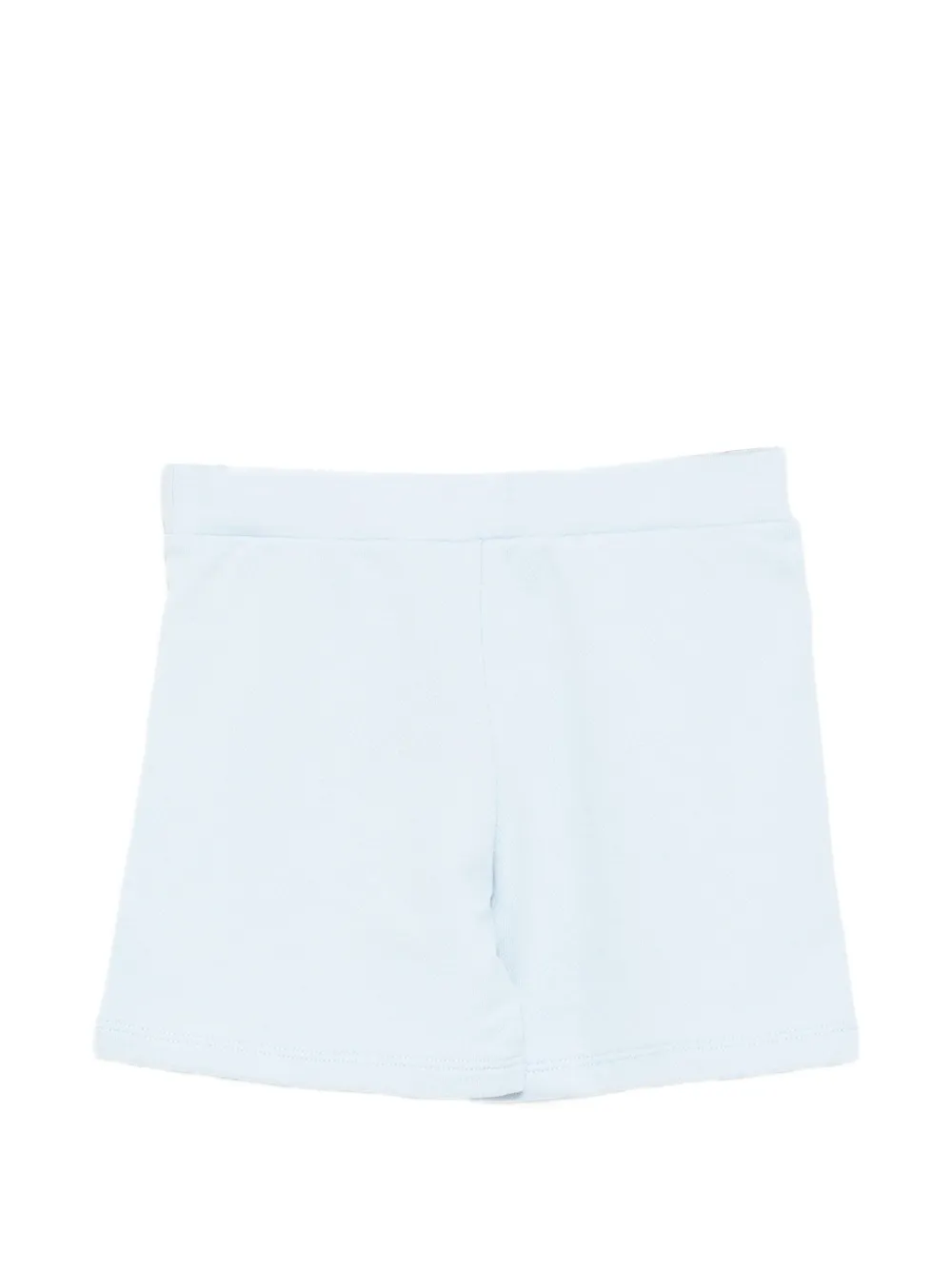 Fendi Kids logo embroidered shorts Blauw