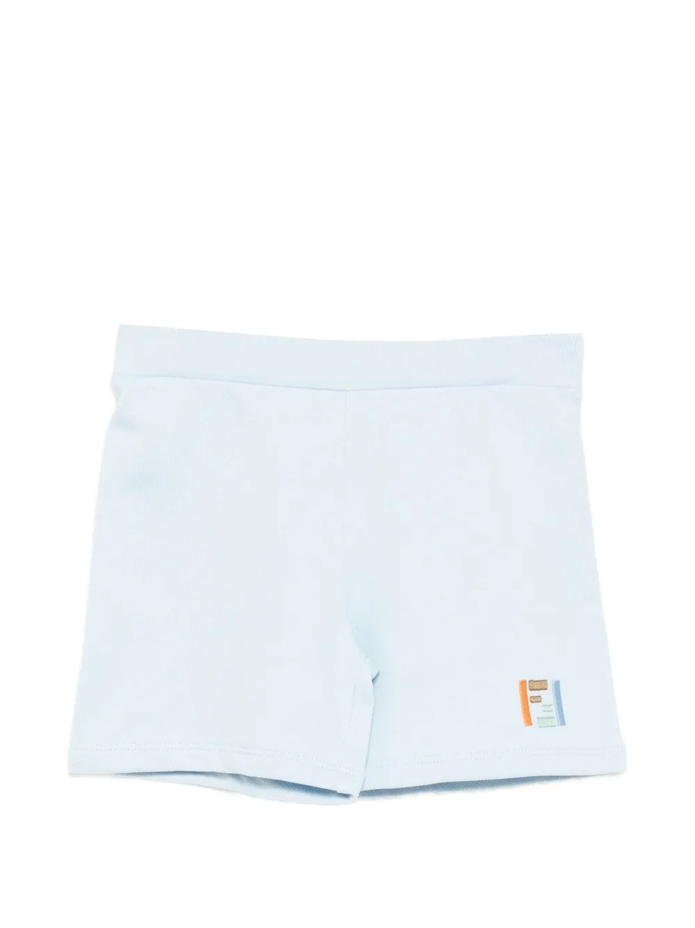 Fendi Kids Costume da bagno con ricamo - Blu