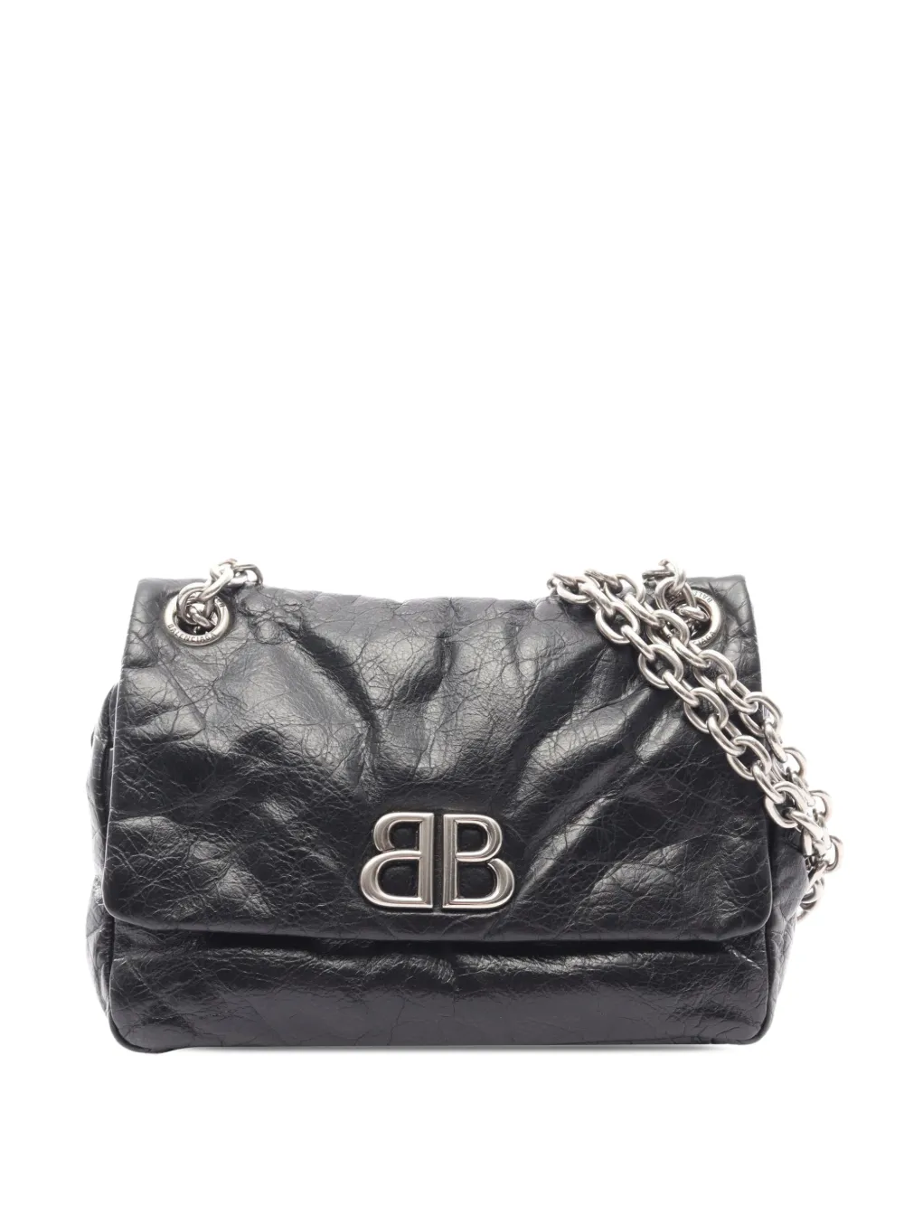 Balenciaga Pre-Owned 2018-2026 Leather Monaco shoulder bag - Nero