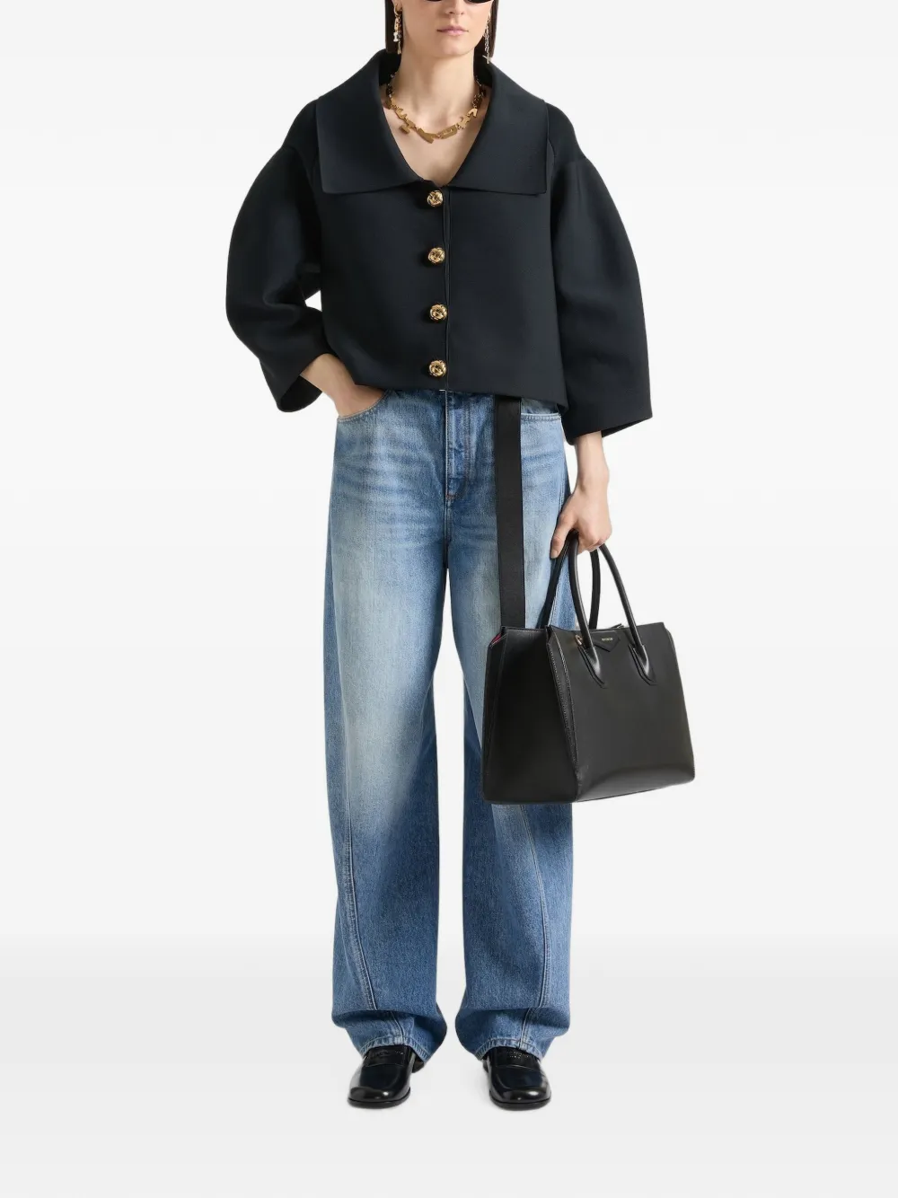 Givenchy Antigona leren shopper Zwart