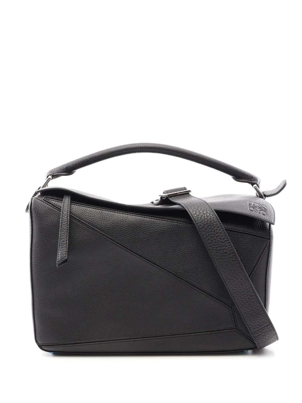 Loewe Pre-Owned 2014-2015 Large Calfskin Puzzle satchel - Nero