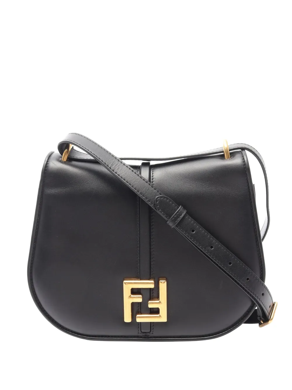 Fendi Pre-Owned 2010-2026 Medium Leather C'mon Bag crossbody bag - Black