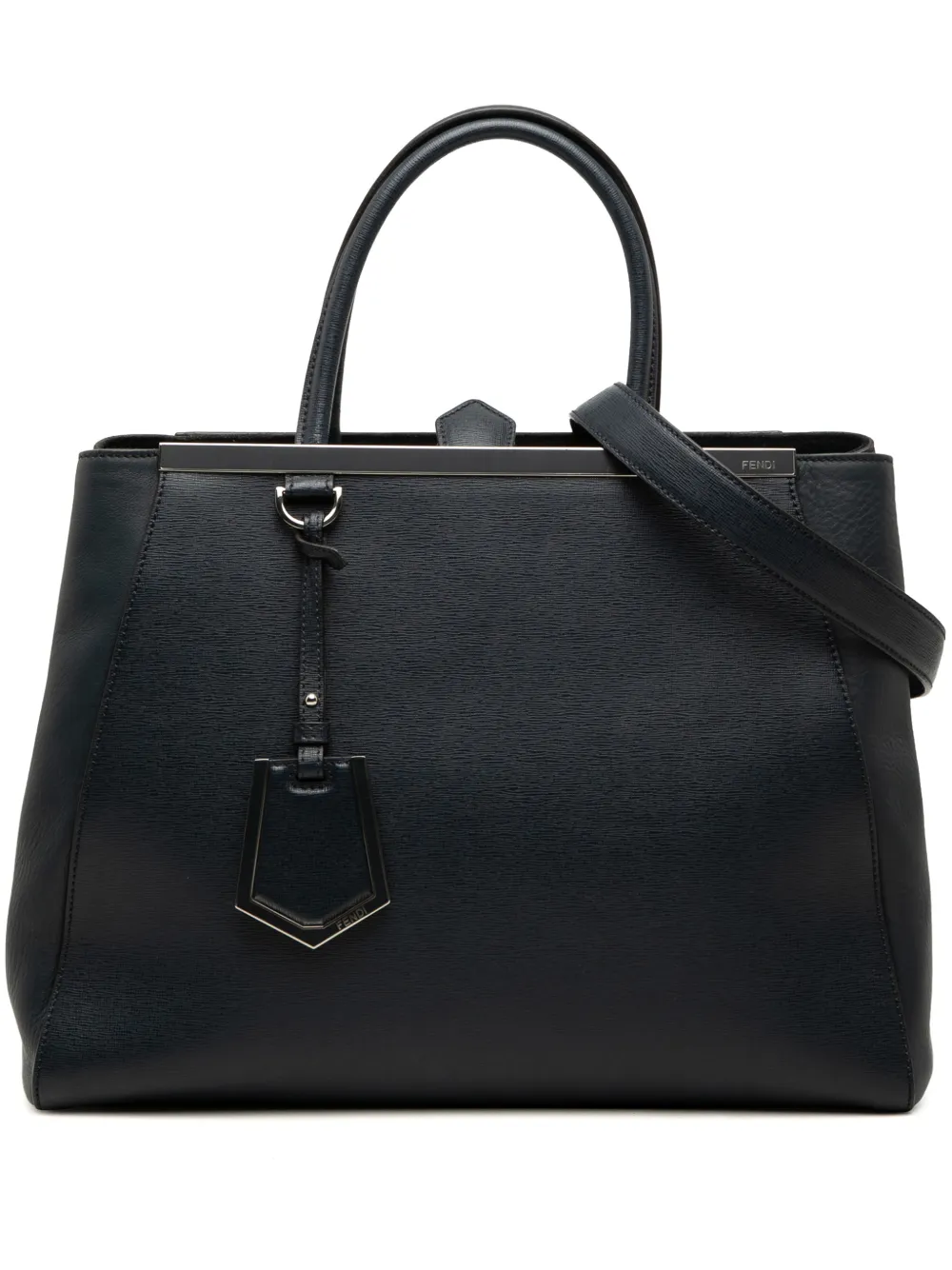 Fendi Pre-Owned 2010-2026 Medium Leather 2Jours satchel - Nero