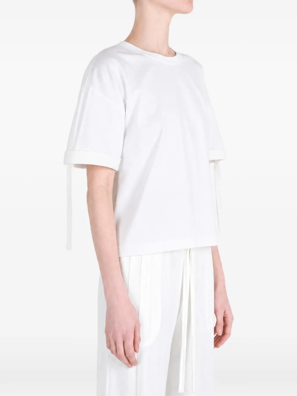 Givenchy Katoenen T-shirt met strikken Wit