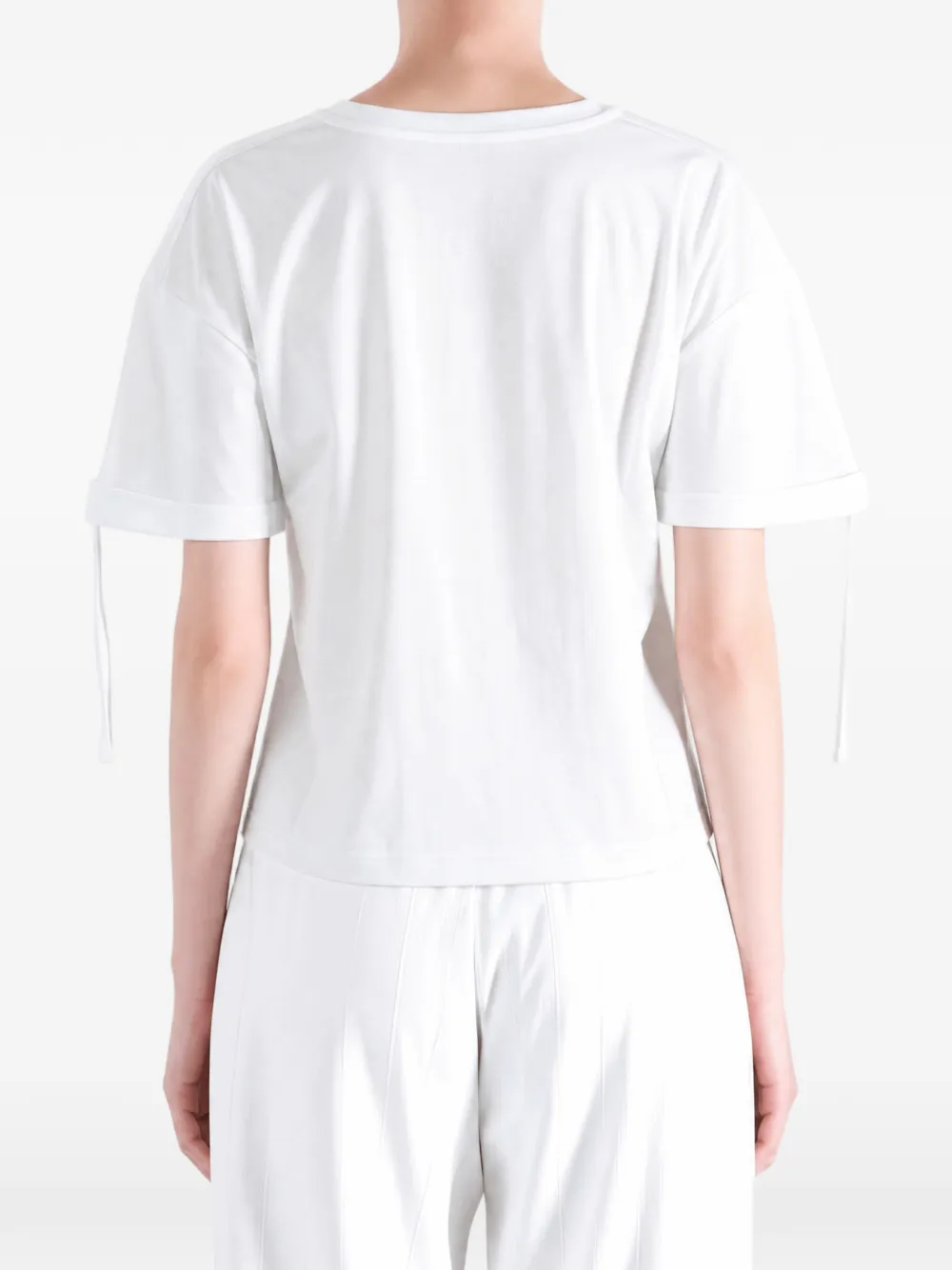 Givenchy Katoenen T-shirt met strikken Wit
