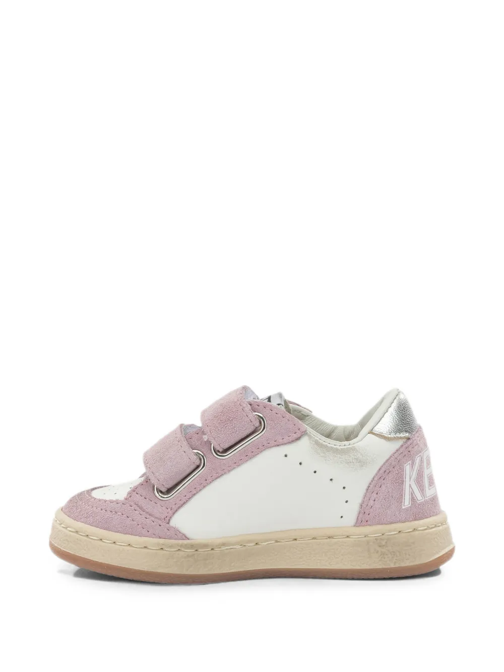 Golden Goose Kids Ball Star touch-strap sneakers Roze