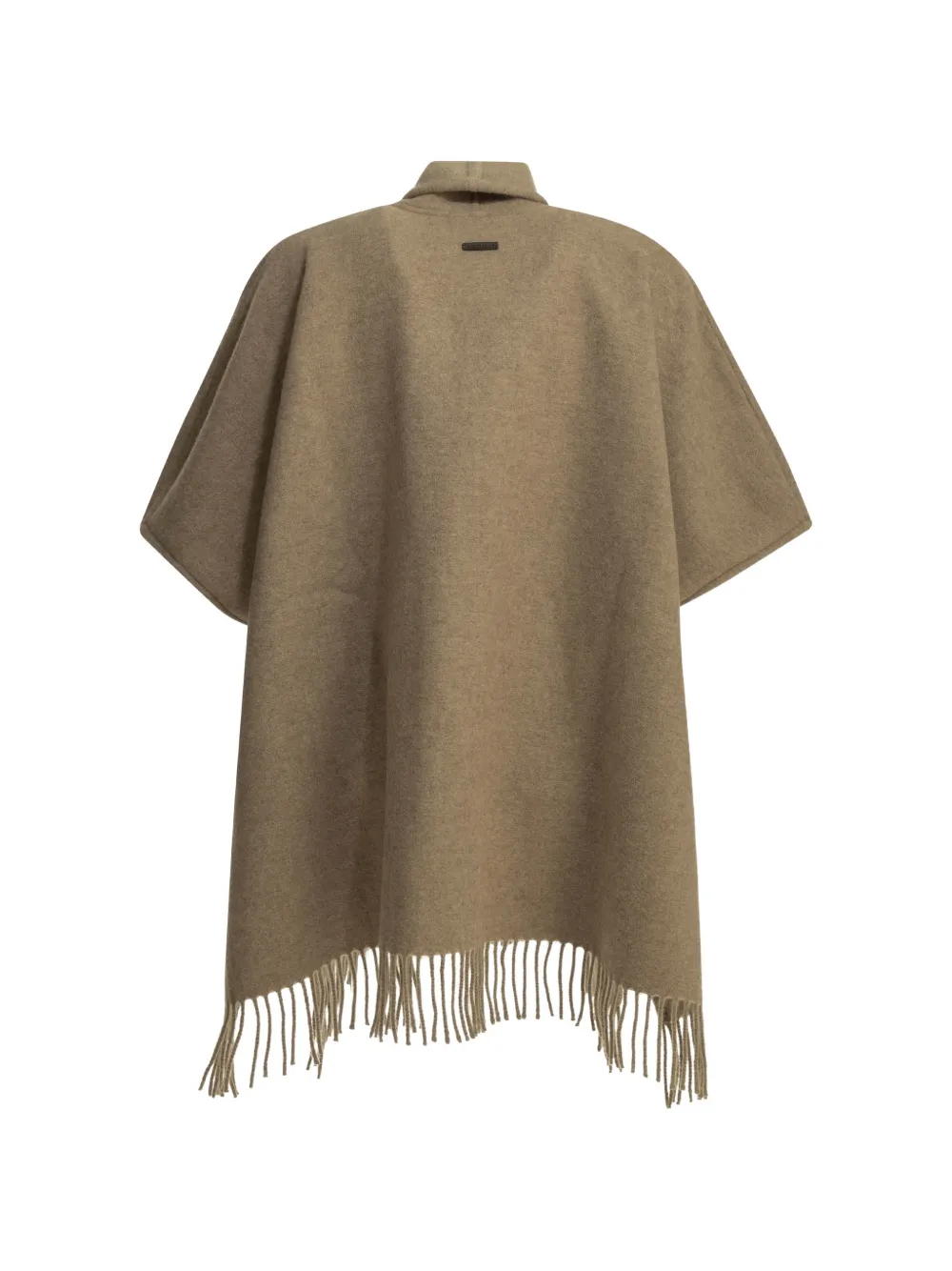 Ferragamo Kasjmier jas met franje Bruin
