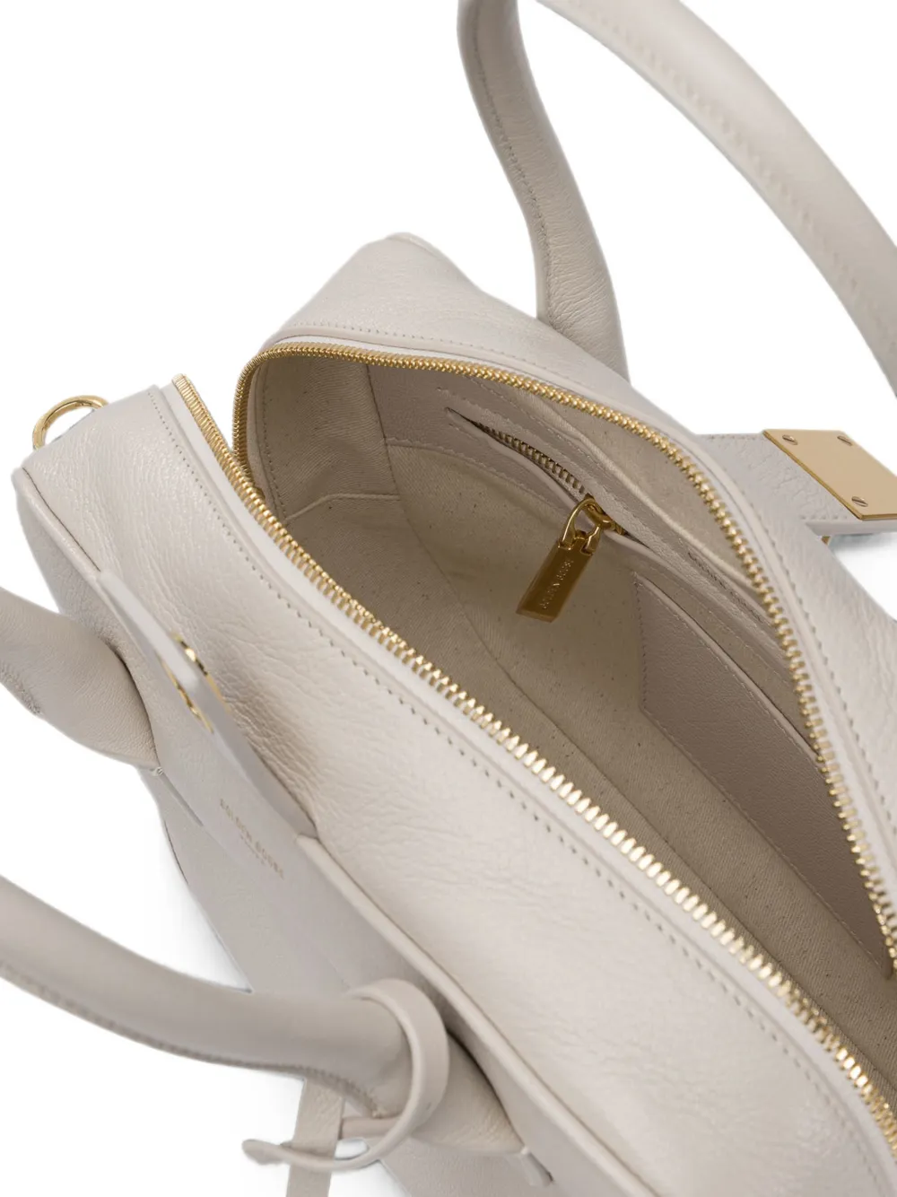 Golden Goose Vita Leather Tote Bag in White, view 5