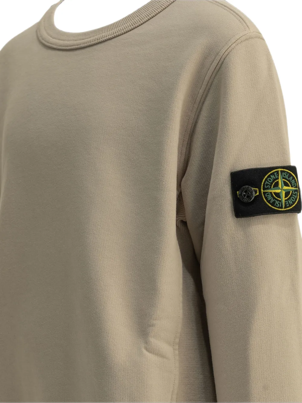 Stone Island Junior Sweater met logopatch Beige