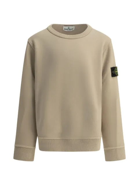 Stone Island Junior Sweatshirt mit Logo-Patch