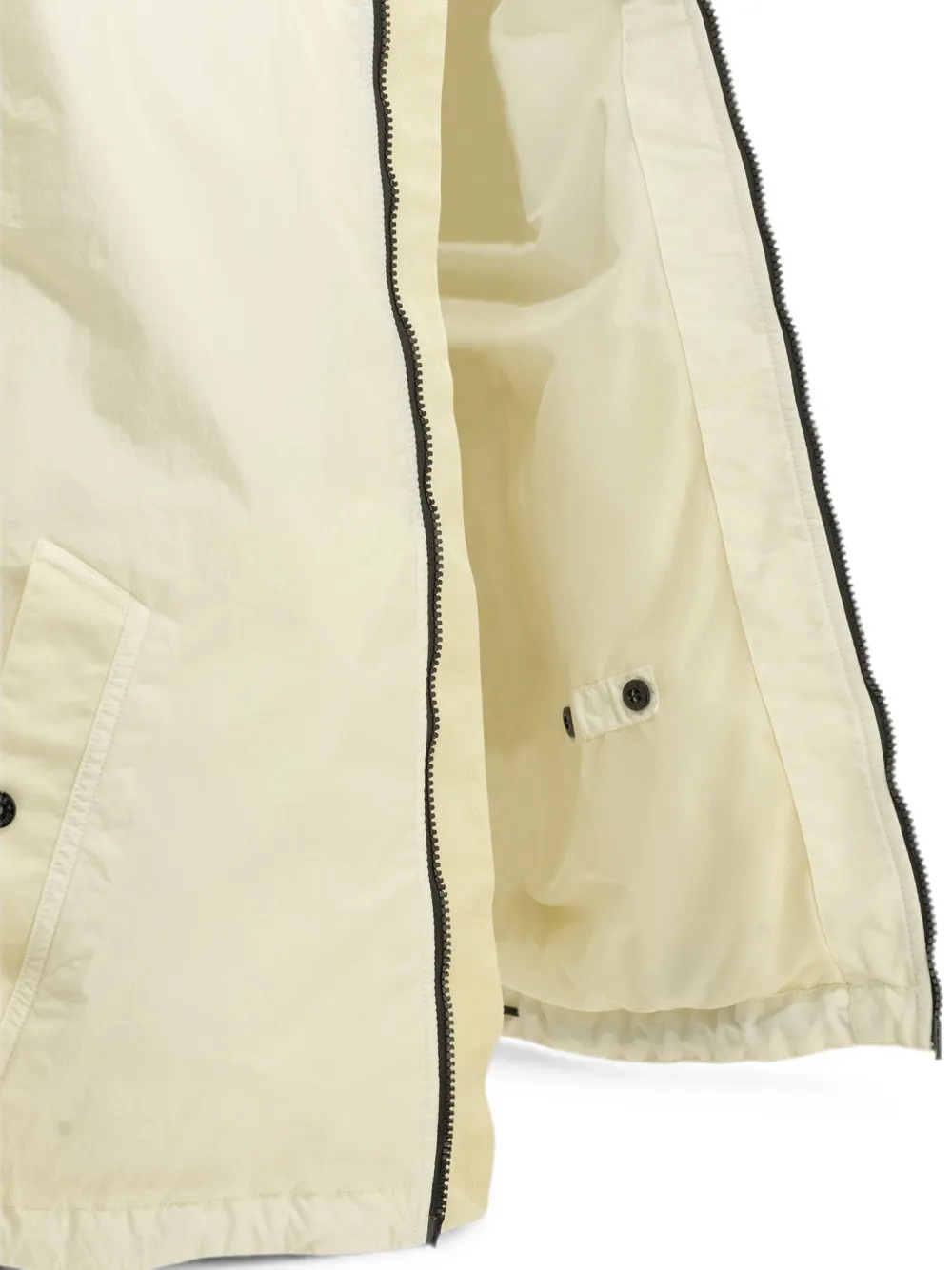Stone Island Jas met capuchon en Compass-patroon Beige
