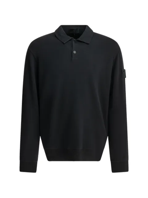Stone Island polo con parche del logo y botones