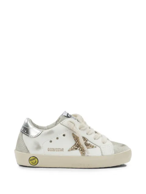 Golden Goose Kids Super-Star glitter-patch sneakers