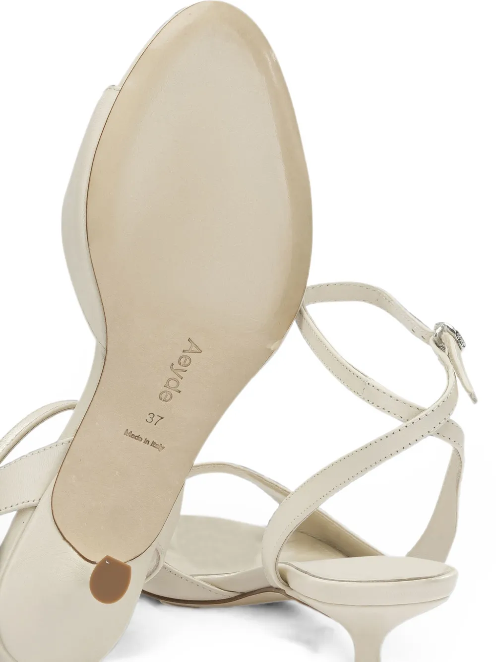 Aeyde Zelia buckle-fastening leather sandals Beige