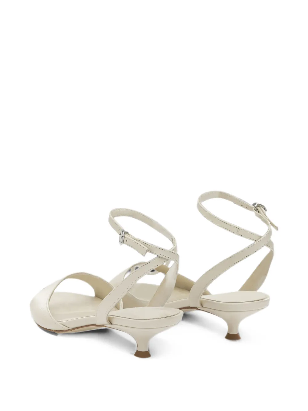Aeyde Zelia buckle-fastening leather sandals Beige