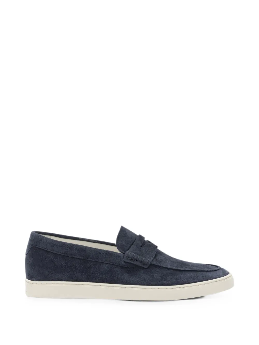 Brunello Cucinelli suede penny loafers - Blau