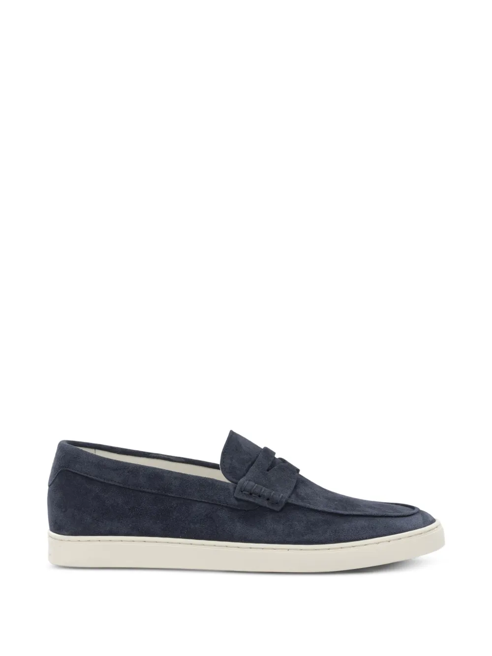 Brunello Cucinelli suede penny loafers - Blu