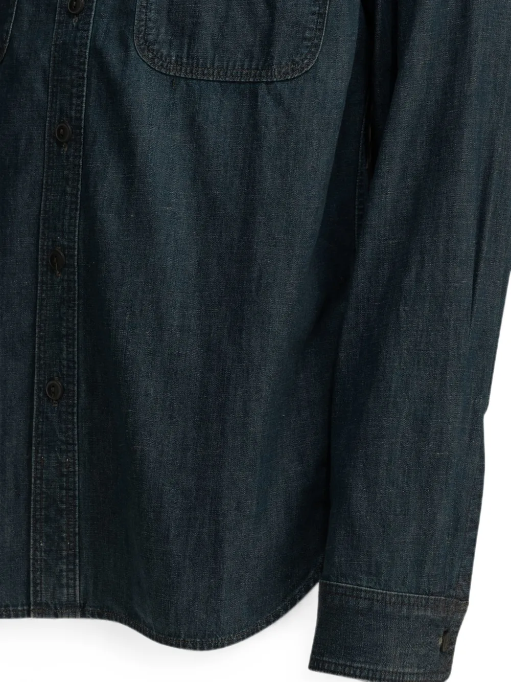 Ralph Lauren RRL Button-up denim overhemd Blauw