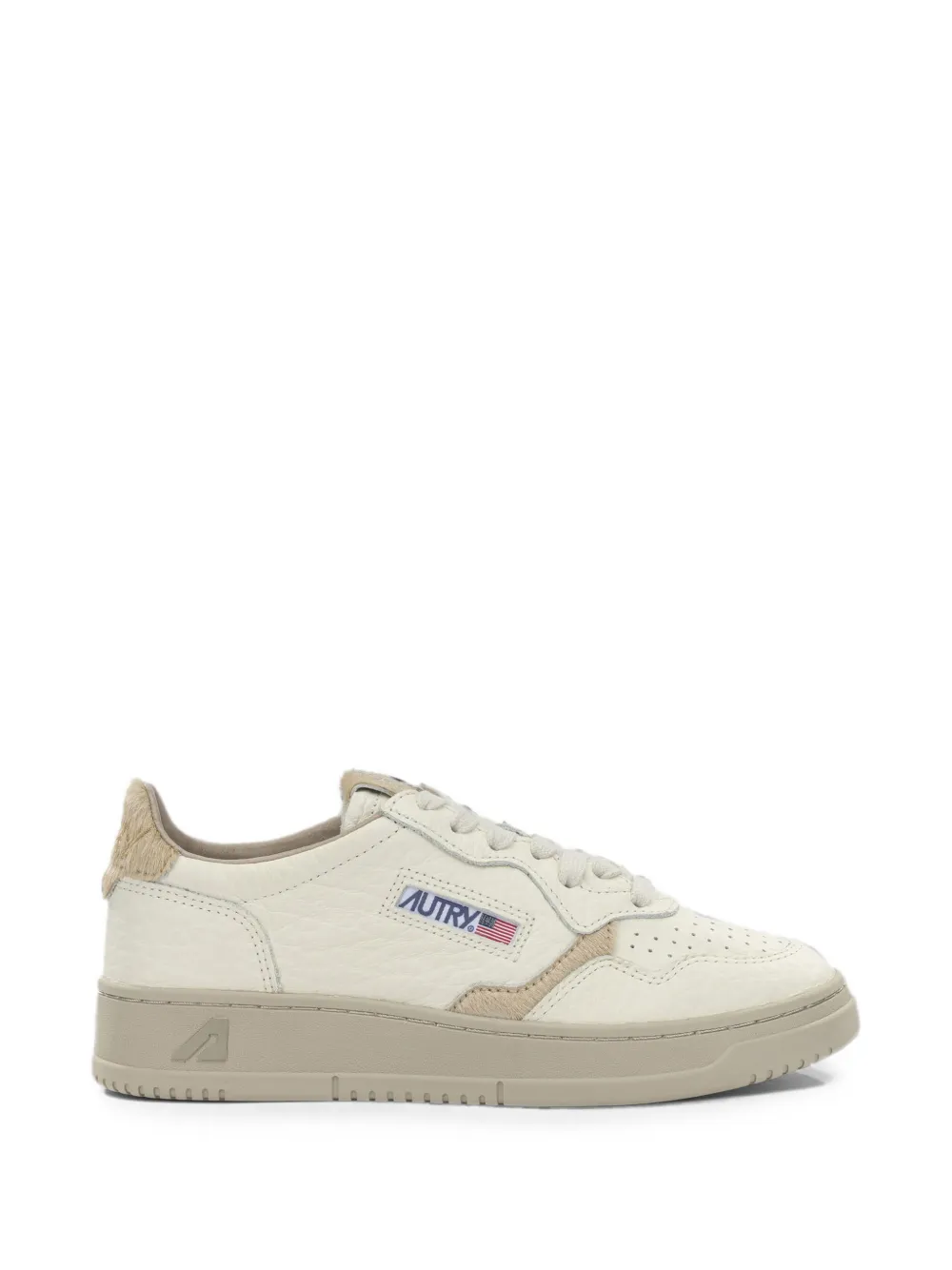 Autry Medalis panelled sneakers Beige