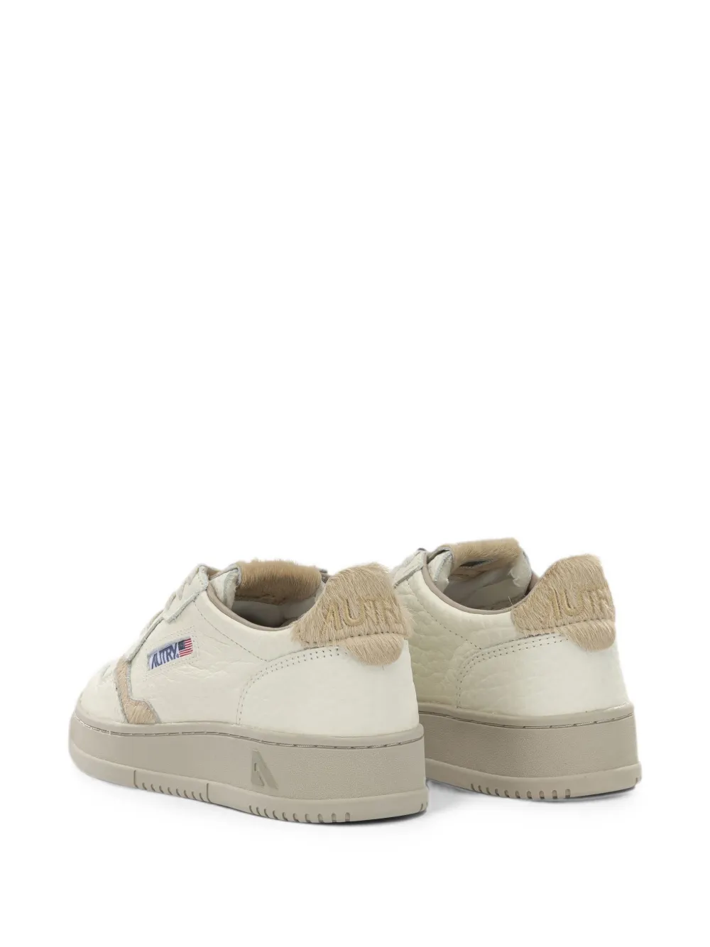 Autry Medalis panelled sneakers Beige