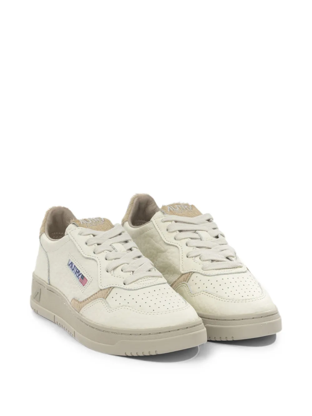 Autry Medalis panelled sneakers Beige
