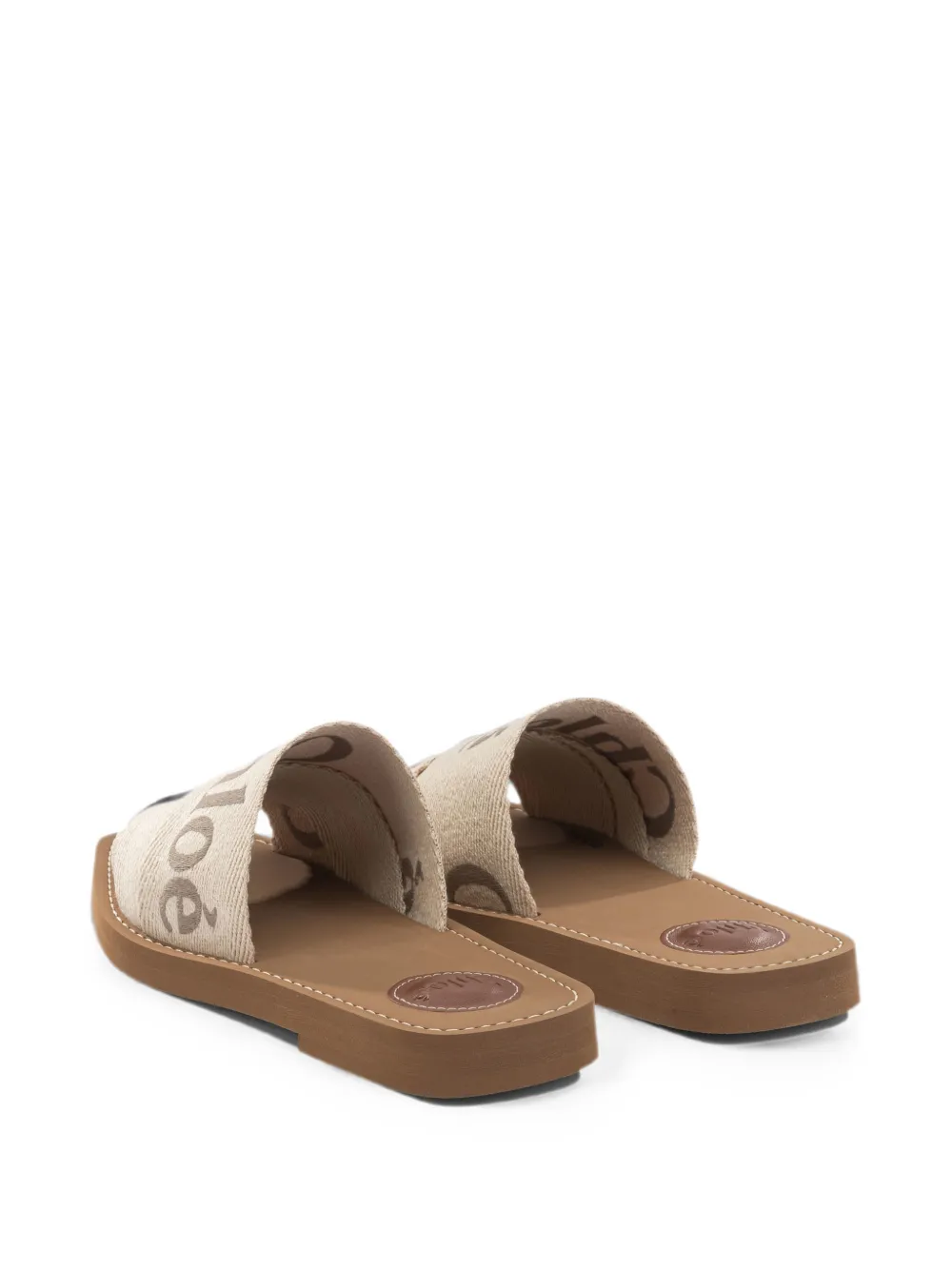 Chloé Woody flat mules Beige