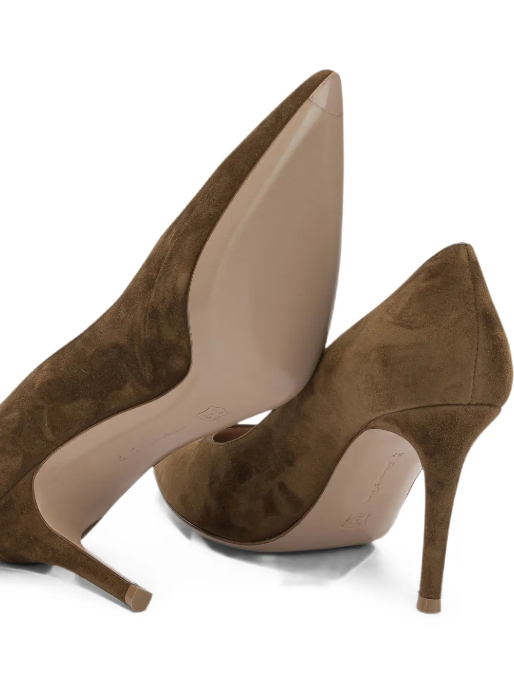Gianvito Rossi Gianvito 85 pointed-toe pump heels Bruin