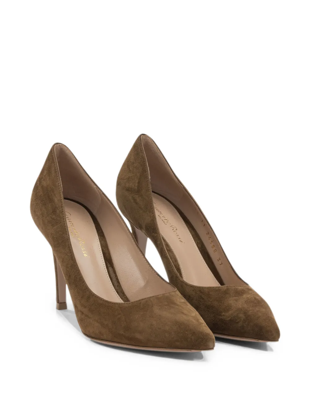 Gianvito Rossi Gianvito 85 pointed-toe pump heels Bruin