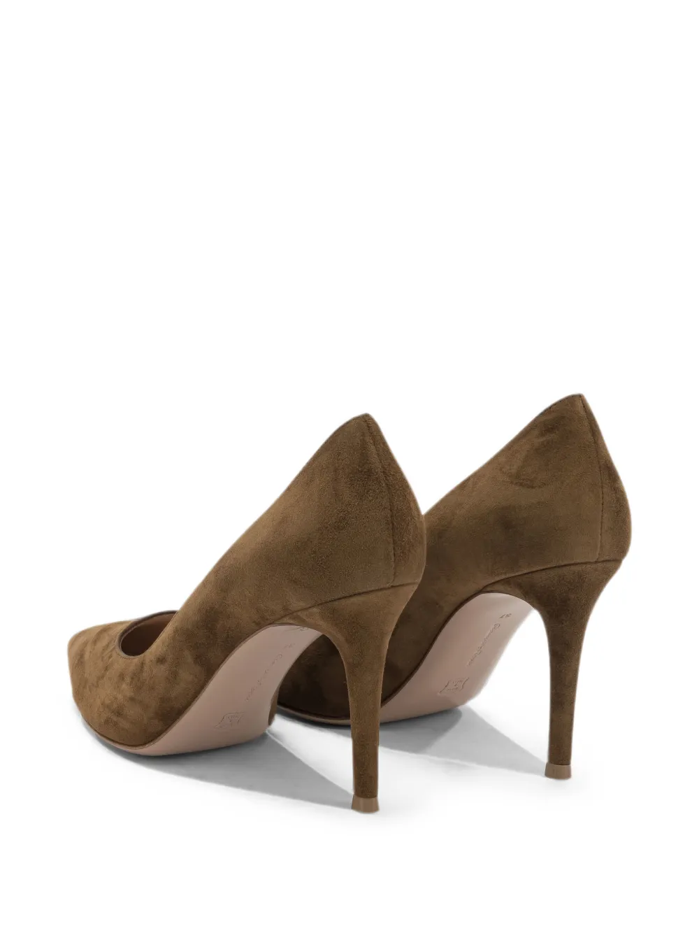 Gianvito Rossi Gianvito 85 pointed-toe pump heels Bruin